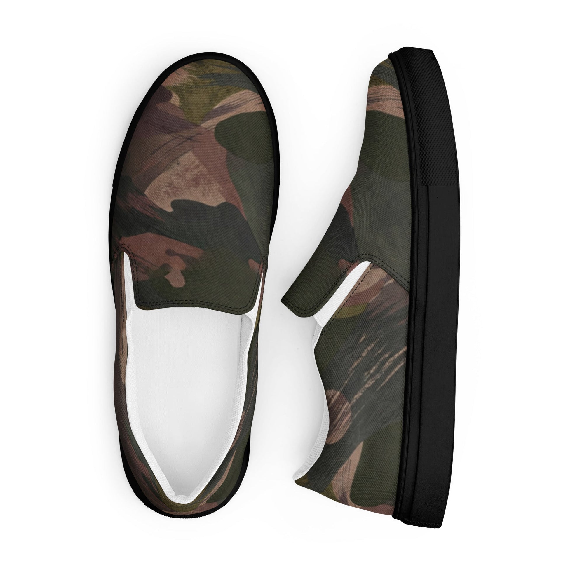 South Vietnamese DPM ARVN Airborne Brushstroke CAMO Mens Slip-On Canvas Shoes