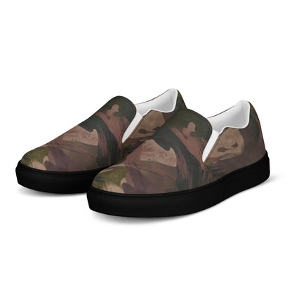 South Vietnamese DPM ARVN Airborne Brushstroke CAMO Mens Slip-On Canvas Shoes