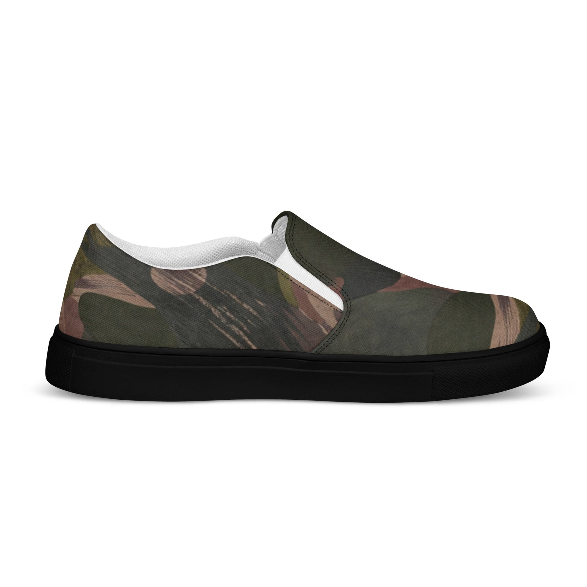 South Vietnamese DPM ARVN Airborne Brushstroke CAMO Mens Slip-On Canvas Shoes