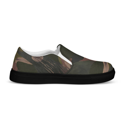 South Vietnamese DPM ARVN Airborne Brushstroke CAMO Mens Slip-On Canvas Shoes