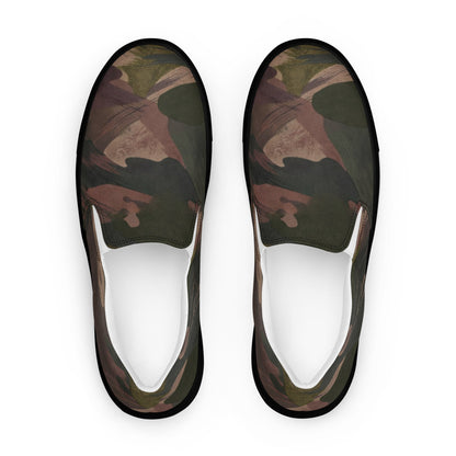 South Vietnamese DPM ARVN Airborne Brushstroke CAMO Mens Slip-On Canvas Shoes