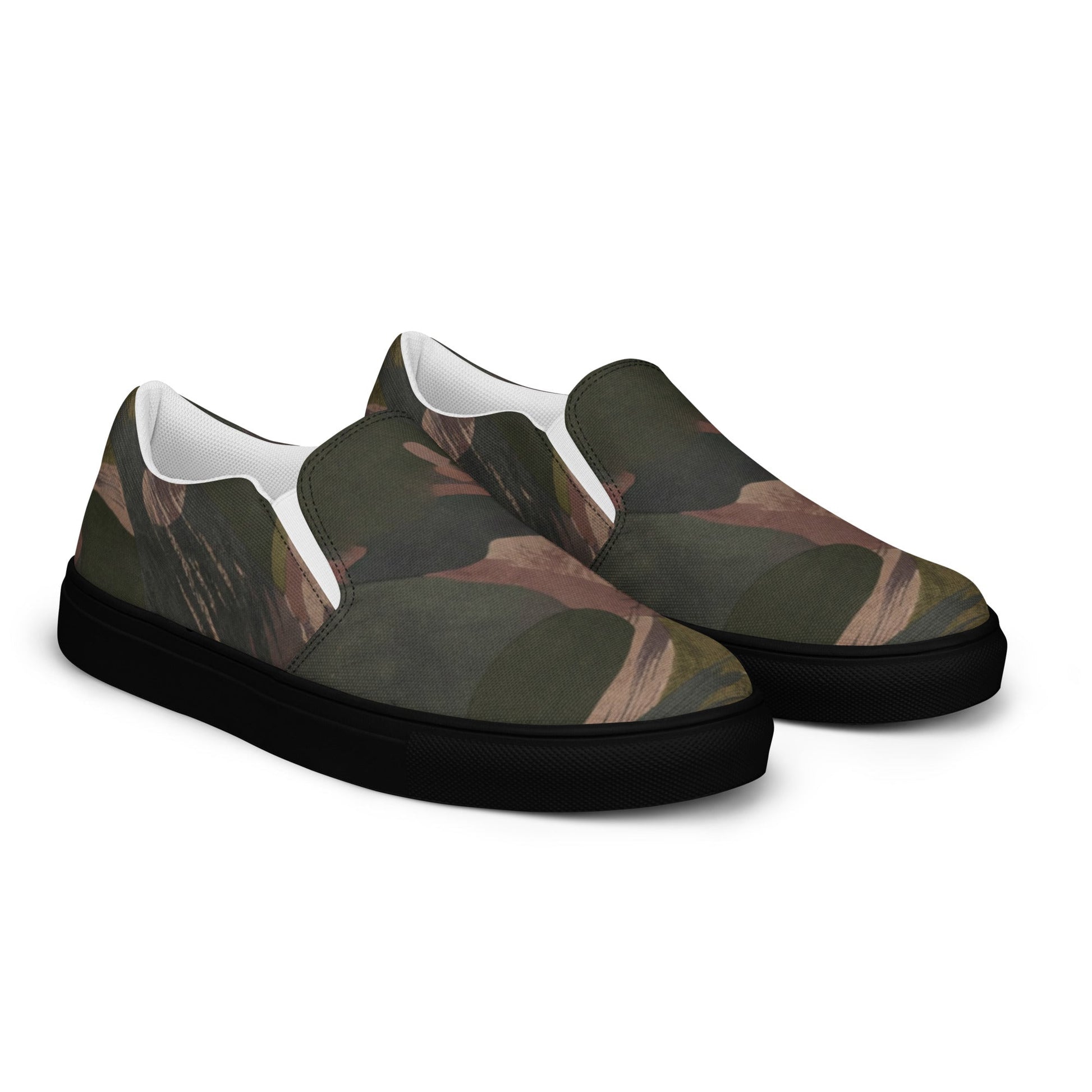 South Vietnamese DPM ARVN Airborne Brushstroke CAMO Mens Slip-On Canvas Shoes