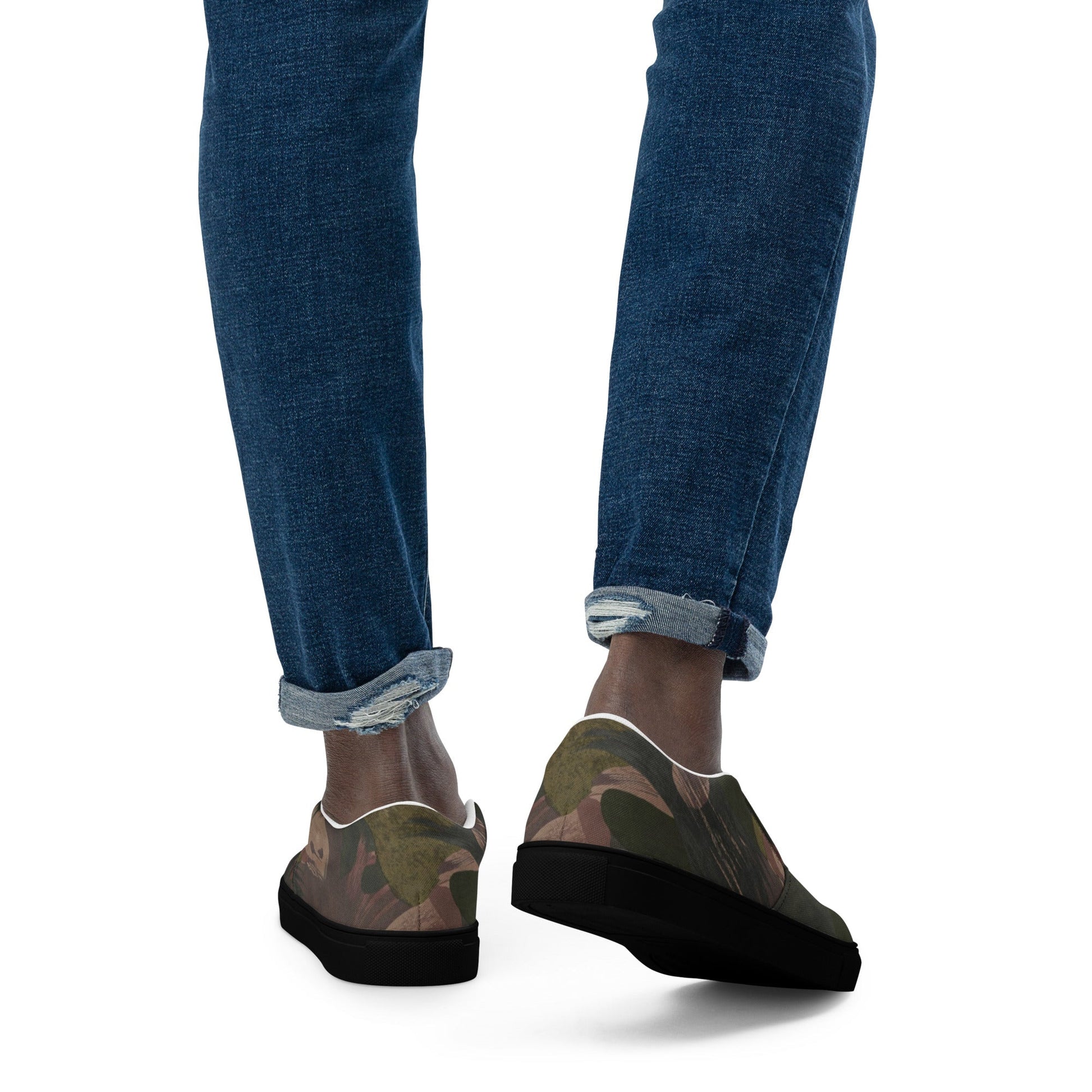 South Vietnamese DPM ARVN Airborne Brushstroke CAMO Mens Slip-On Canvas Shoes
