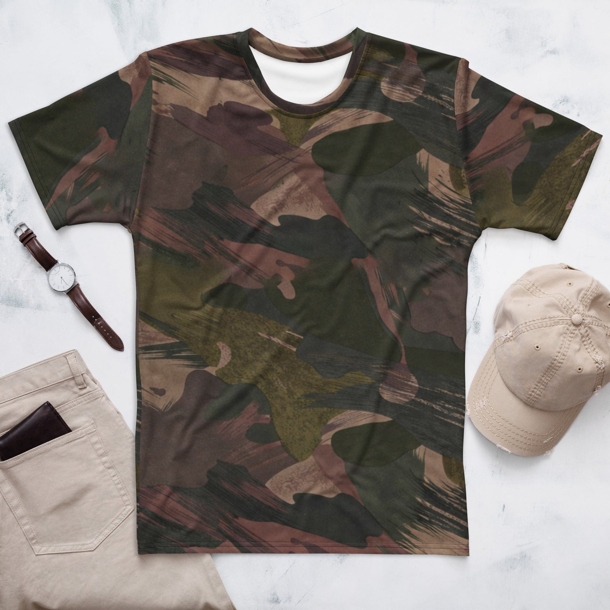 South Vietnamese DPM ARVN Airborne Brushstroke CAMO Mens T-Shirt - XS