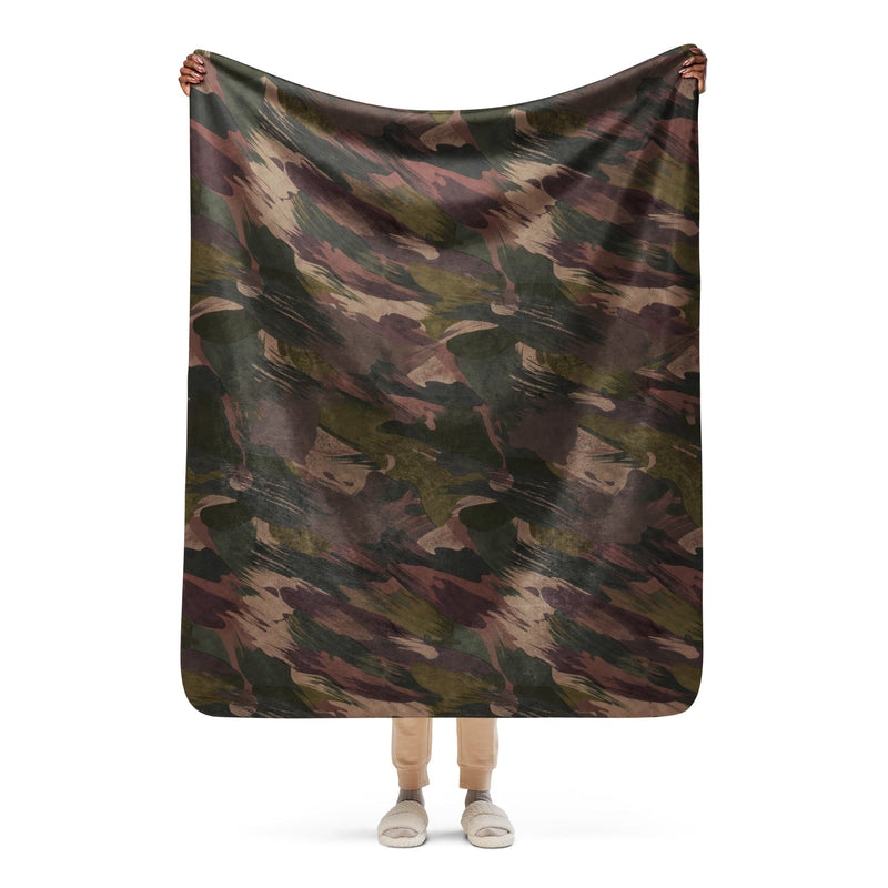 Brushstroke ARVN Airborne CAMO Sherpa Blanket - 50″×60″