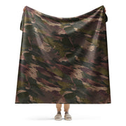 Brushstroke ARVN Airborne CAMO Sherpa Blanket - 60″×80″