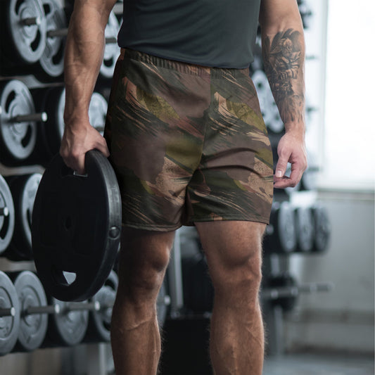 South Vietnamese DPM ARVN Airborne Brushstroke CAMO Unisex Athletic Long Shorts - 2XS