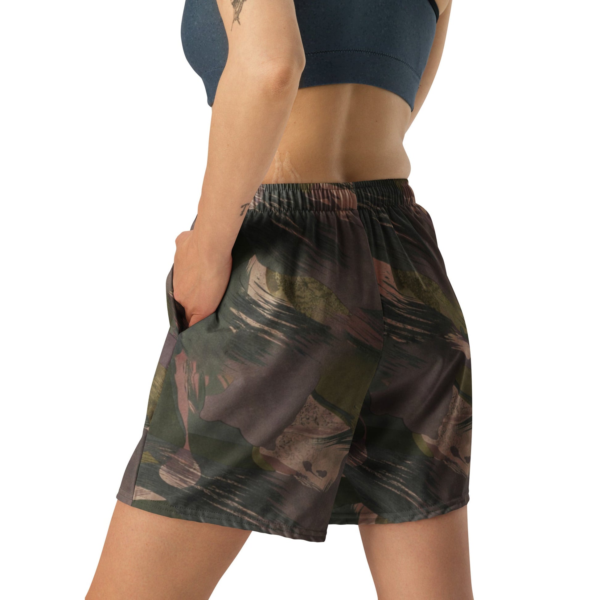 South Vietnamese DPM ARVN Airborne Brushstroke CAMO Unisex Athletic Long Shorts