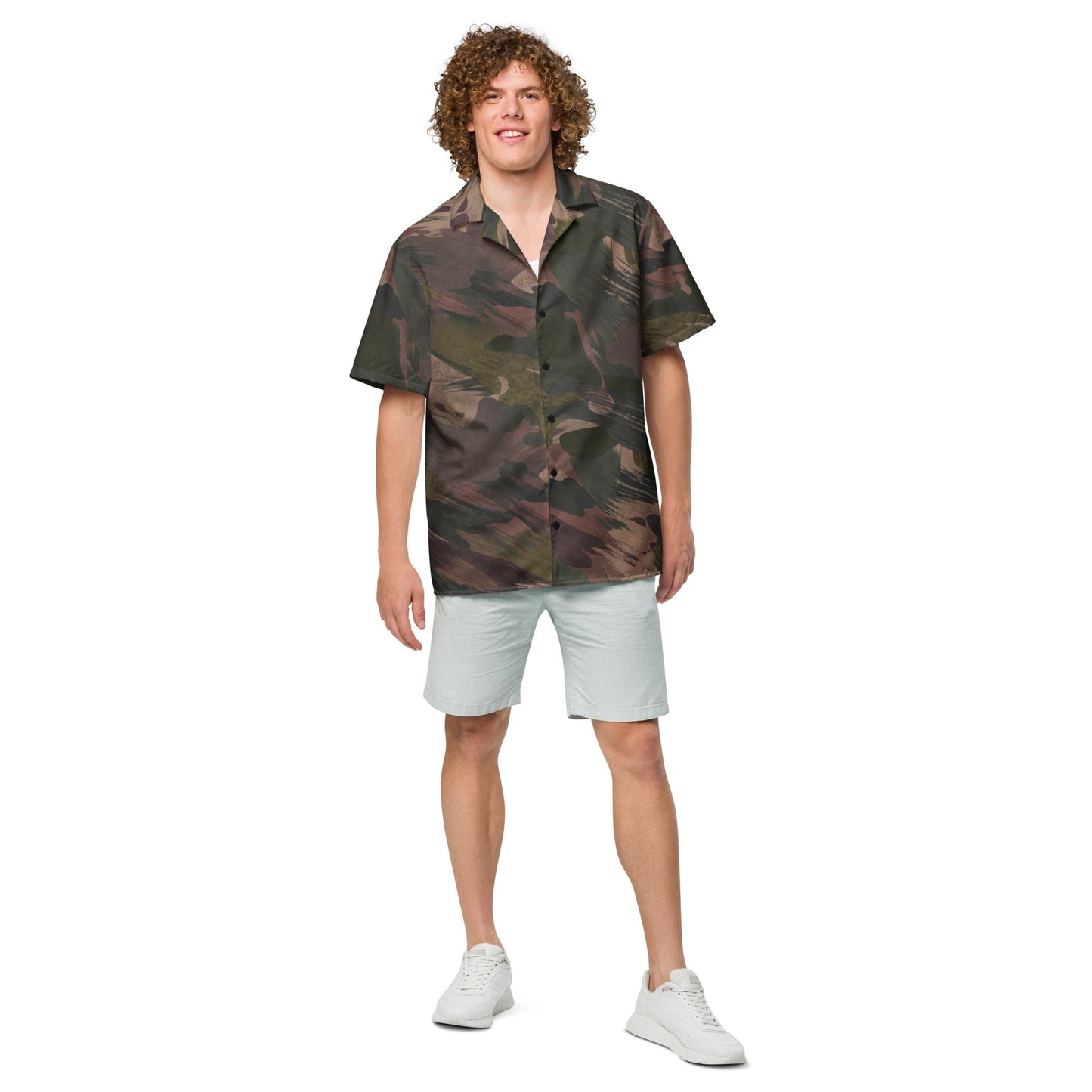 South Vietnamese DPM ARVN Airborne Brushstroke CAMO Unisex Short-Sleeve Button Shirt