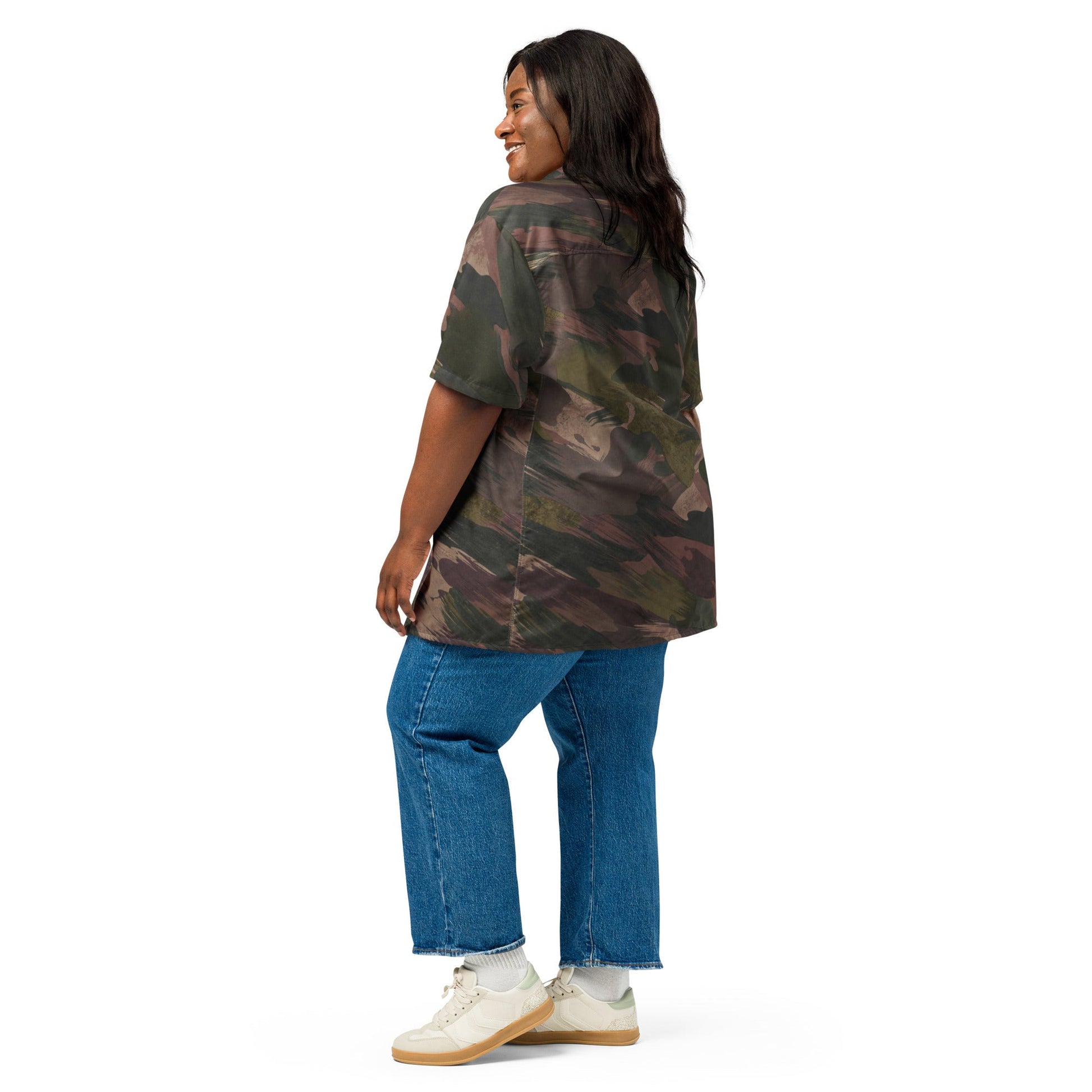 South Vietnamese DPM ARVN Airborne Brushstroke CAMO Unisex Short-Sleeve Button Shirt