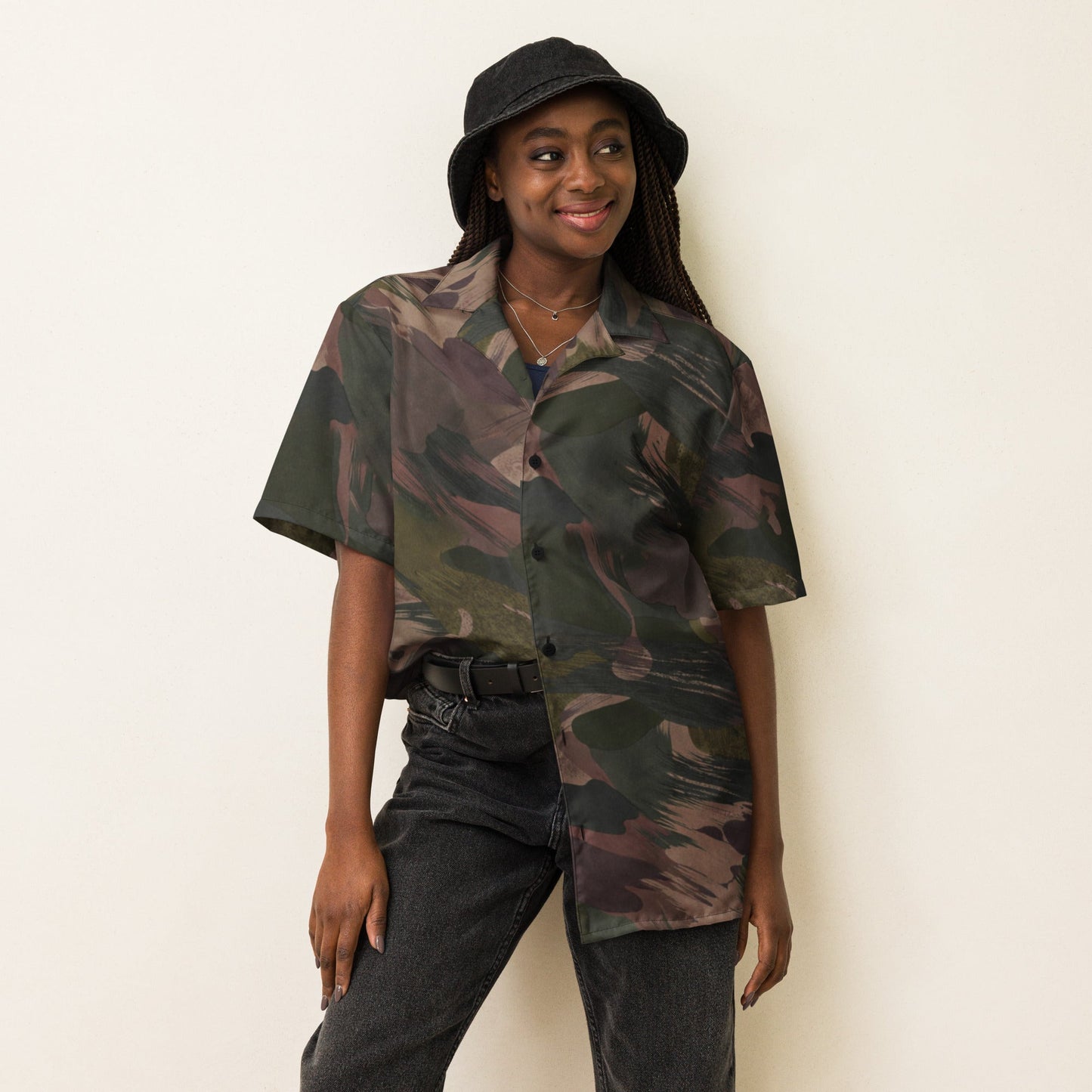 South Vietnamese DPM ARVN Airborne Brushstroke CAMO Unisex Short-Sleeve Button Shirt