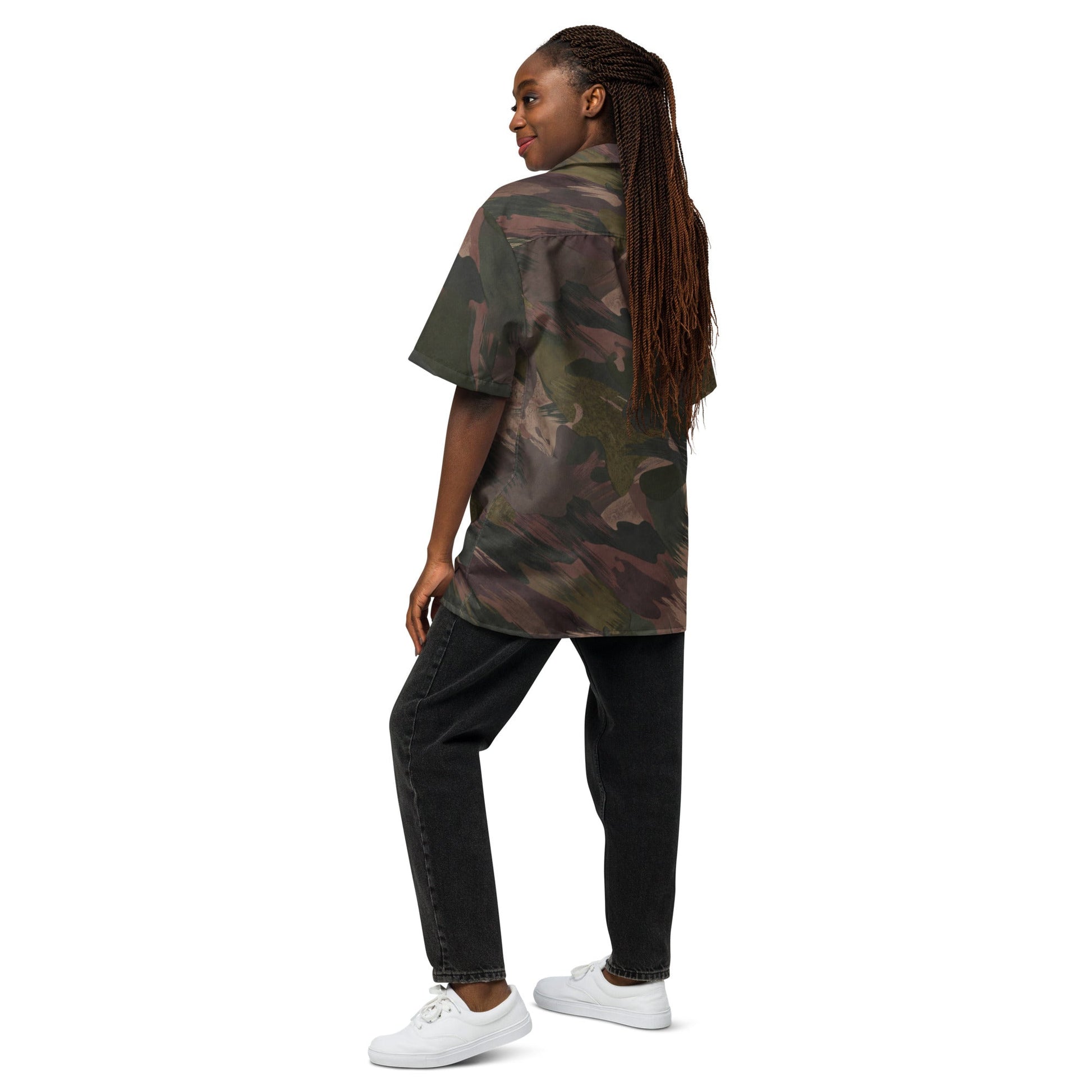South Vietnamese DPM ARVN Airborne Brushstroke CAMO Unisex Short-Sleeve Button Shirt