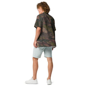 Brushstroke ARVN Airborne CAMO Unisex Short-Sleeve Button Shirt - Button-Up