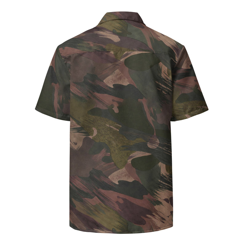 Brushstroke ARVN Airborne CAMO Unisex Short-Sleeve Button Shirt - Button-Up