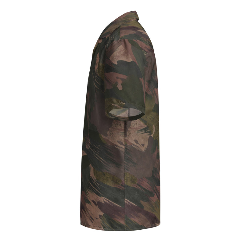 Brushstroke ARVN Airborne CAMO Unisex Short-Sleeve Button Shirt - Button-Up