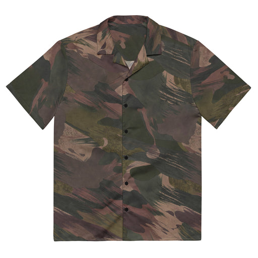 Brushstroke ARVN Airborne CAMO Unisex Short-Sleeve Button Shirt - Button-Up