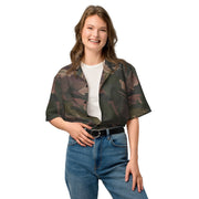 Brushstroke ARVN Airborne CAMO Unisex Short-Sleeve Button Shirt - Button-Up