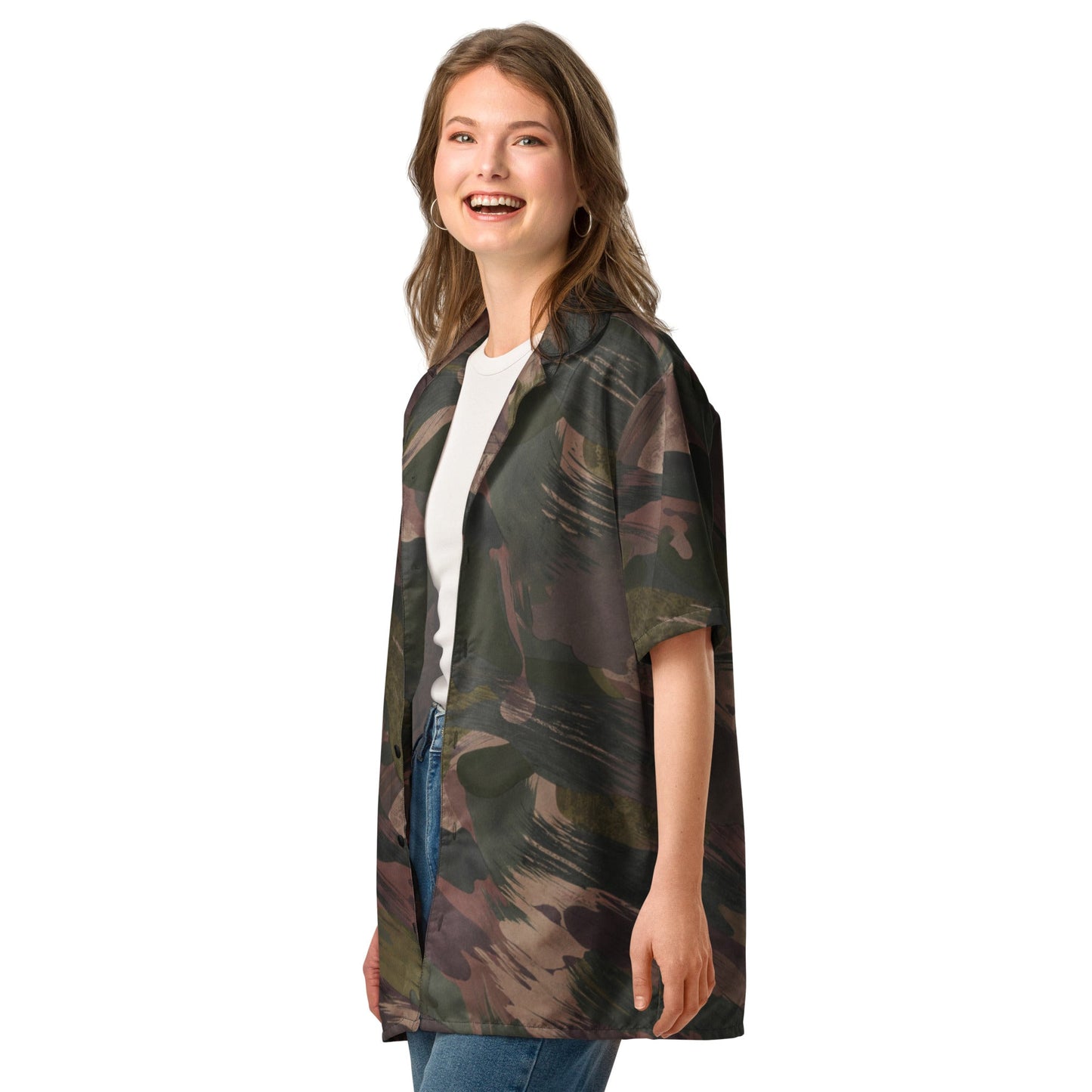 South Vietnamese DPM ARVN Airborne Brushstroke CAMO Unisex Short-Sleeve Button Shirt