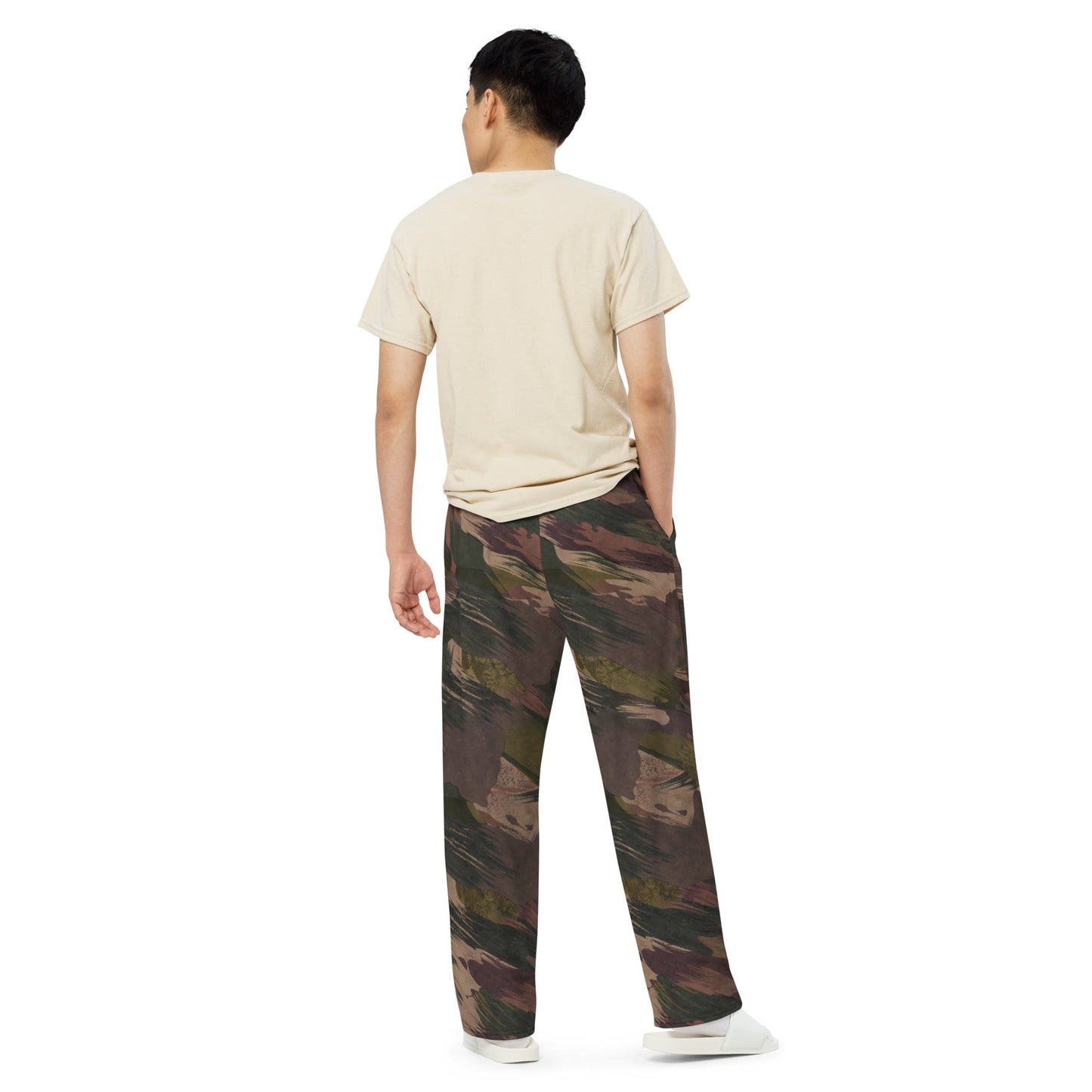 South Vietnamese DPM ARVN Airborne Brushstroke CAMO Unisex Wide-Leg Leisure Pants