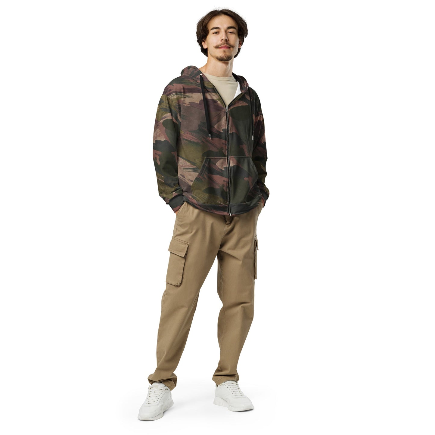 South Vietnamese DPM ARVN Airborne Brushstroke CAMO Unisex Zip Hoodie