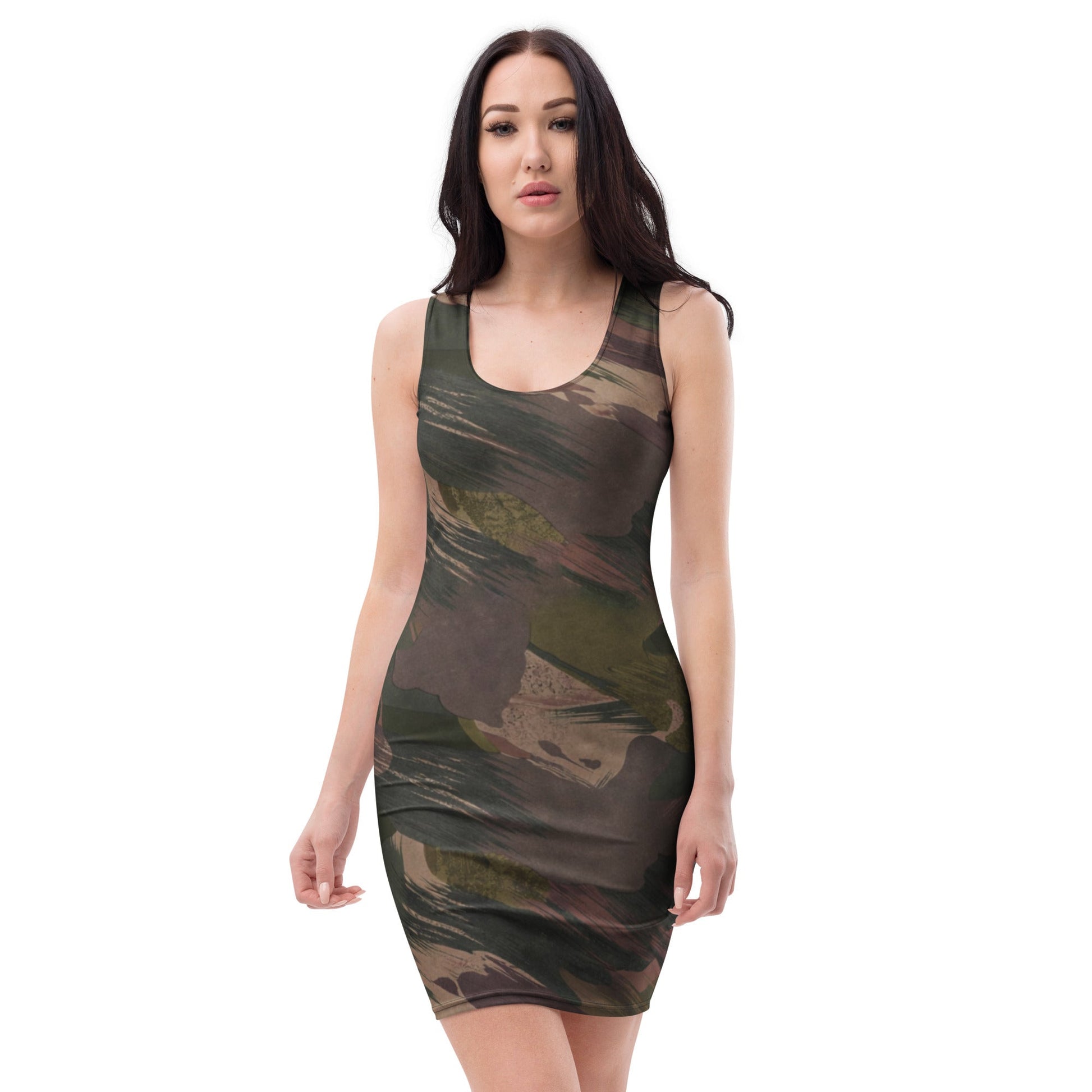 South Vietnamese DPM ARVN Airborne Brushstroke CAMO Womens Bodycon Dress - XS