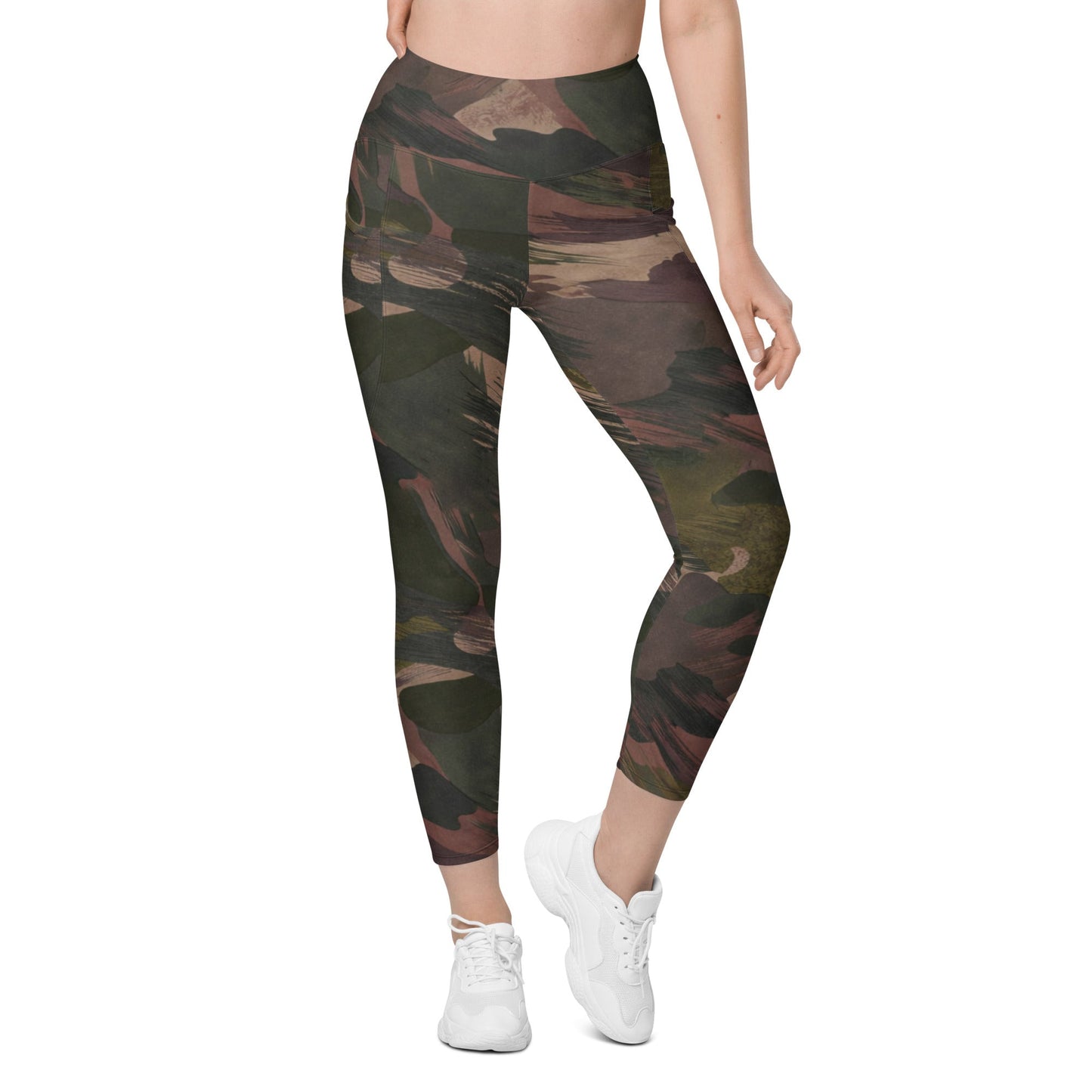 South Vietnamese DPM ARVN Airborne Brushstroke CAMO Womens Leggings with Pockets