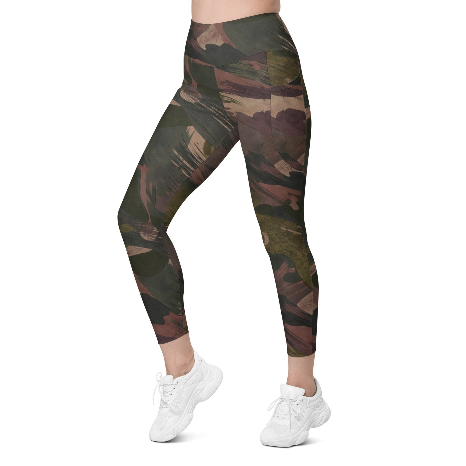 South Vietnamese DPM ARVN Airborne Brushstroke CAMO Womens Leggings with Pockets