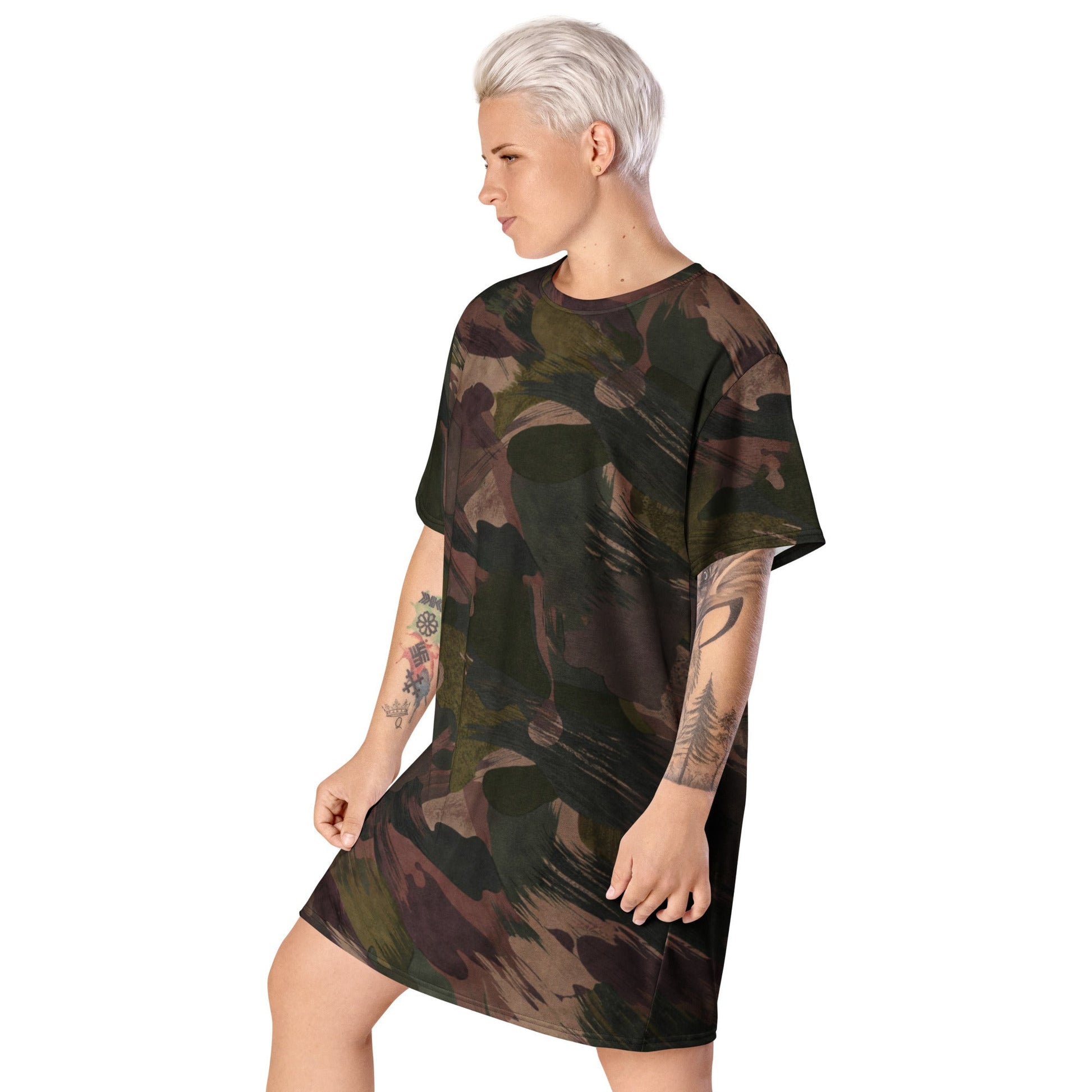South Vietnamese DPM ARVN Airborne Brushstroke CAMO Womens T-Shirt Dress