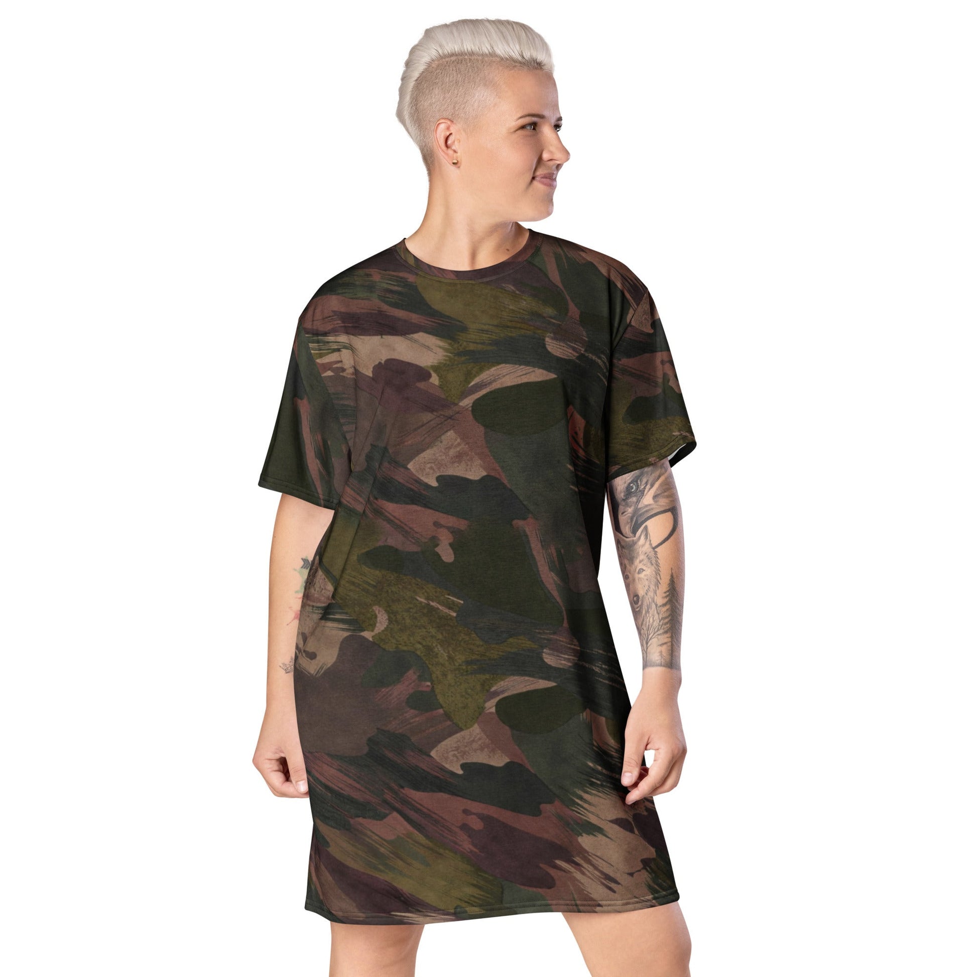 South Vietnamese DPM ARVN Airborne Brushstroke CAMO Womens T-Shirt Dress