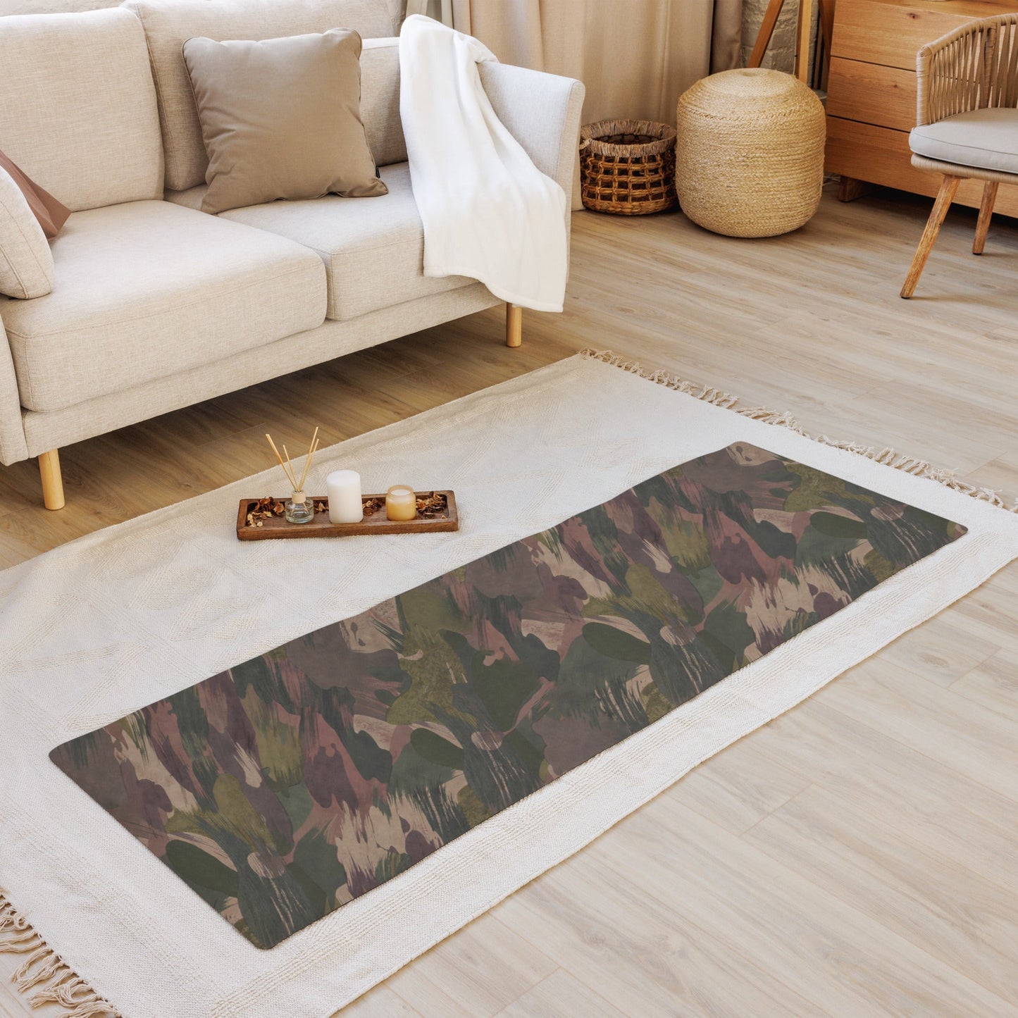 South Vietnamese DPM ARVN Airborne Brushstroke CAMO Yoga Mat