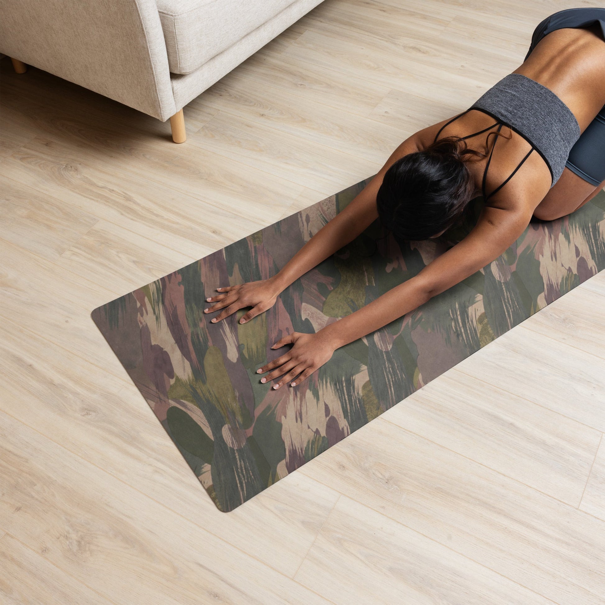 South Vietnamese DPM ARVN Airborne Brushstroke CAMO Yoga Mat