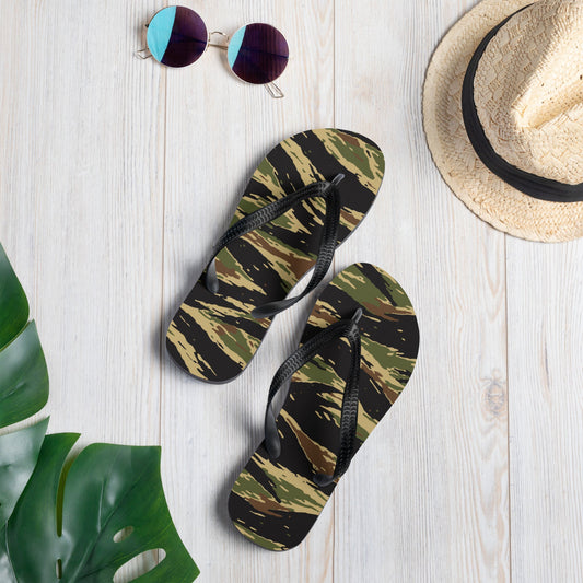 South Vietnamese Early War Tiger Stripe CAMO Flip-Flops - S