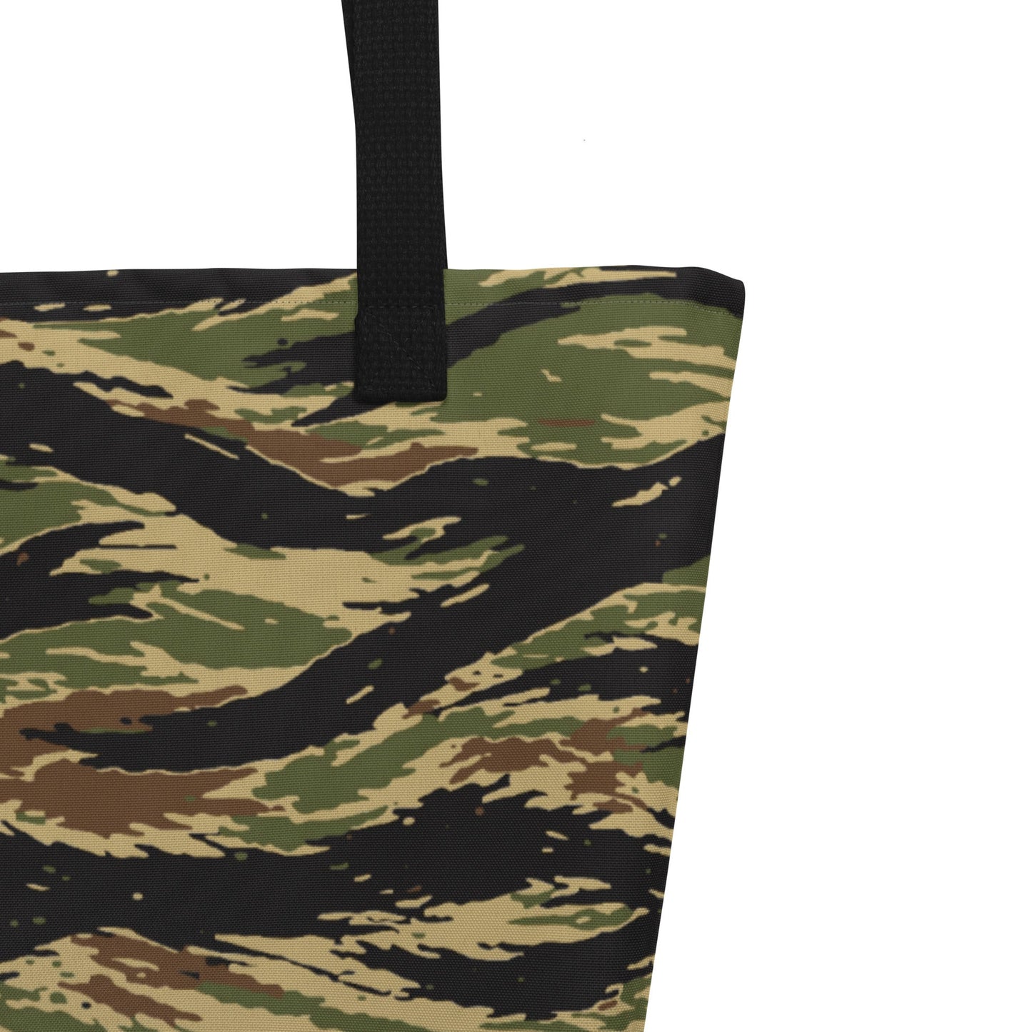 South Vietnamese Early War Tiger Stripe CAMO Large Tote Bag