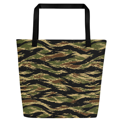 South Vietnamese Early War Tiger Stripe CAMO Large Tote Bag