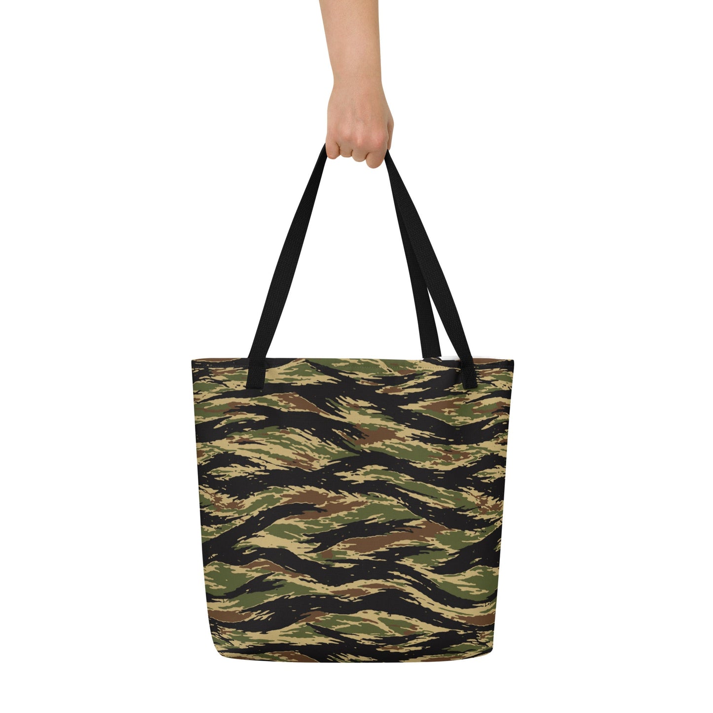 South Vietnamese Early War Tiger Stripe CAMO Large Tote Bag