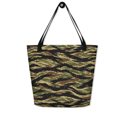 South Vietnamese Early War Tiger Stripe CAMO Large Tote Bag