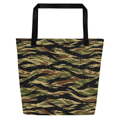 South Vietnamese Early War Tiger Stripe CAMO Large Tote Bag