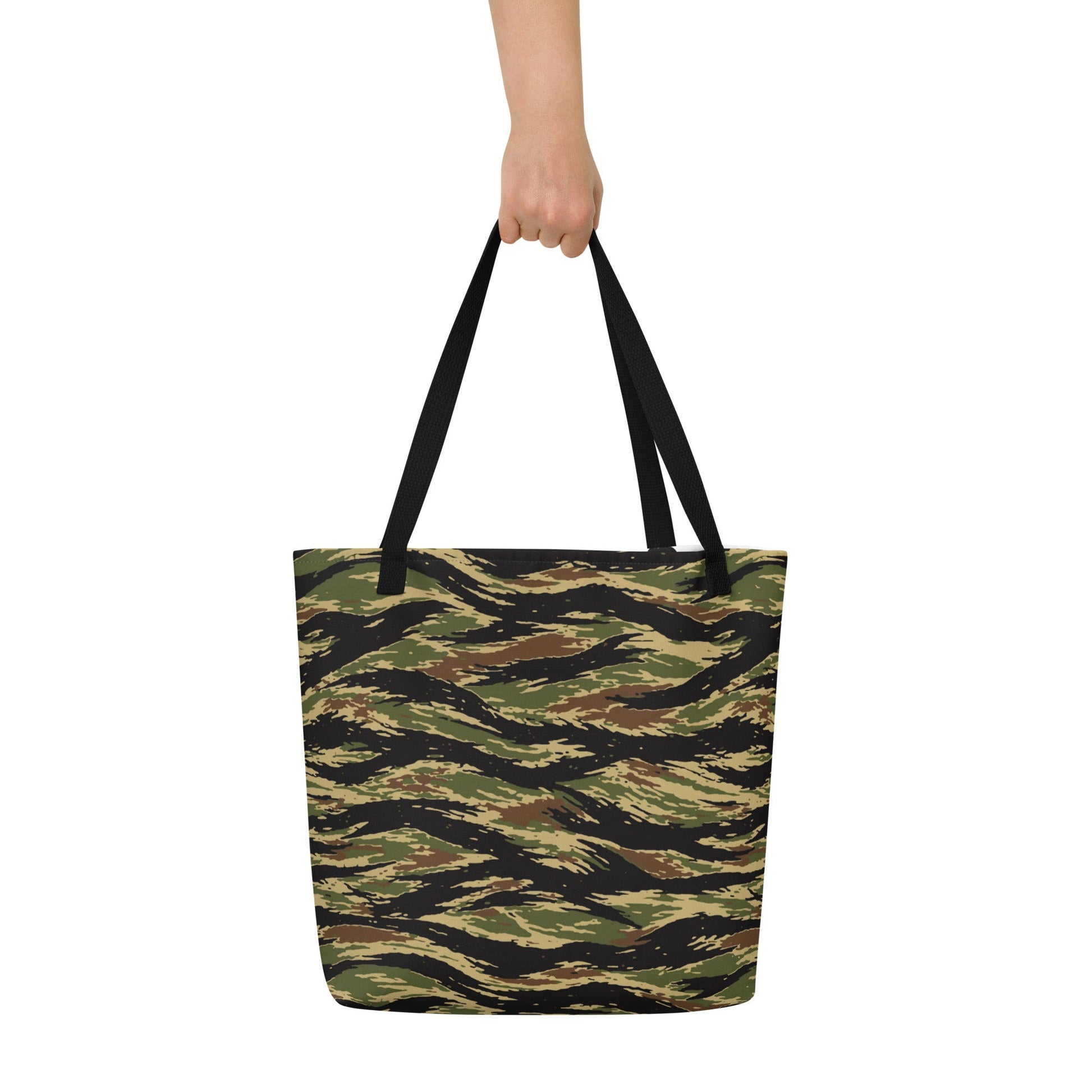 South Vietnamese Early War Tiger Stripe CAMO Large Tote Bag