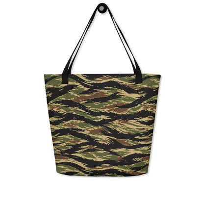 South Vietnamese Early War Tiger Stripe CAMO Large Tote Bag