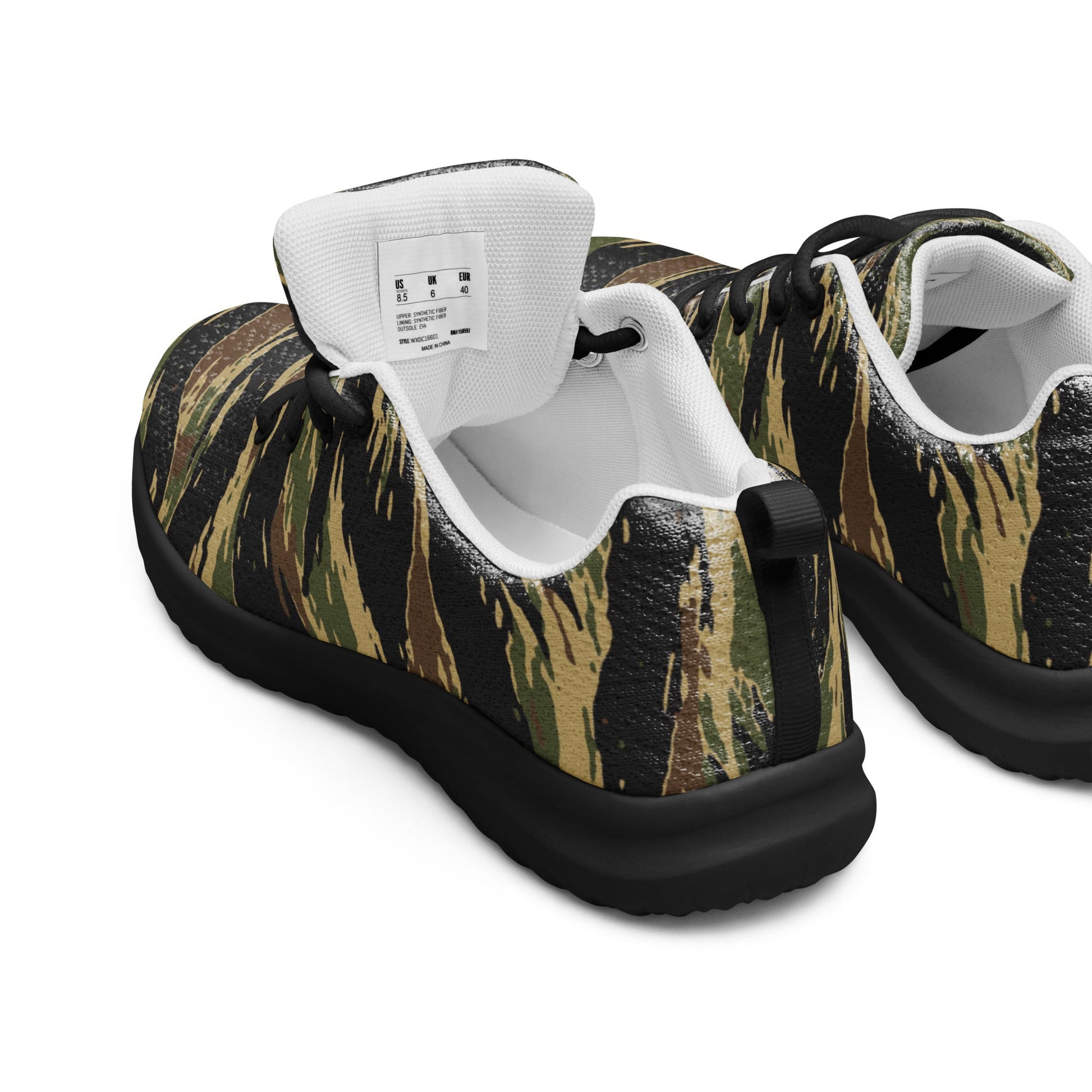 South Vietnamese Early War Tiger Stripe CAMO Mens Athletic Shoes