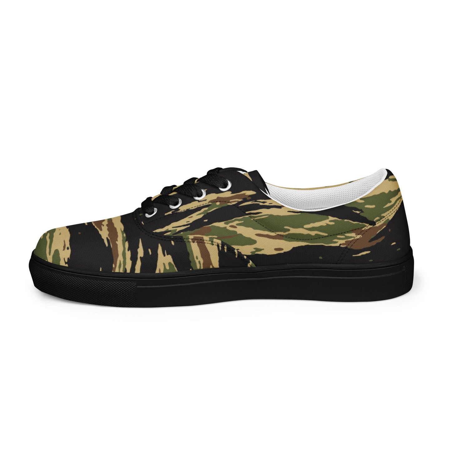 South Vietnamese Early War Tiger Stripe CAMO Mens Lace-Up Canvas Shoes - Lace-up