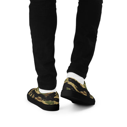 South Vietnamese Early War Tiger Stripe CAMO Mens Lace-Up Canvas Shoes - Lace-up