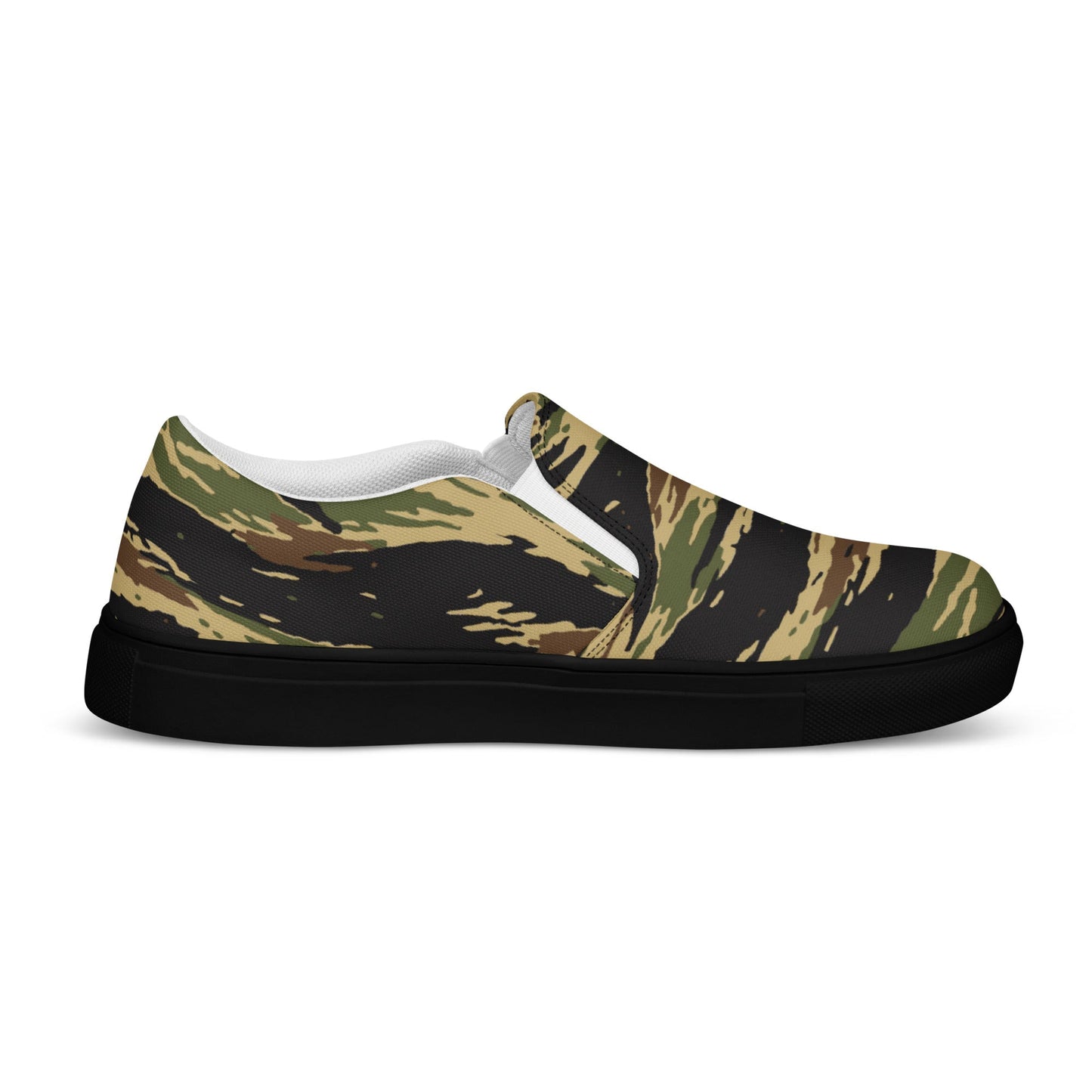 South Vietnamese Early War Tiger Stripe CAMO Mens Slip-On Canvas Shoes