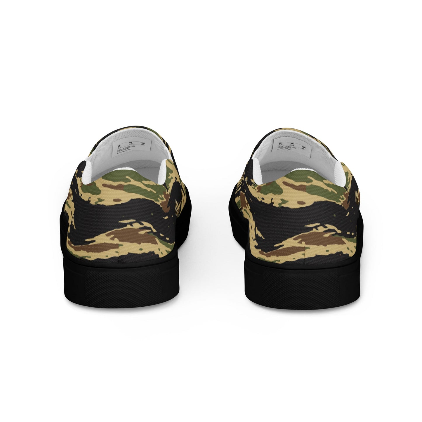 South Vietnamese Early War Tiger Stripe CAMO Mens Slip-On Canvas Shoes
