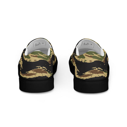 South Vietnamese Early War Tiger Stripe CAMO Mens Slip-On Canvas Shoes