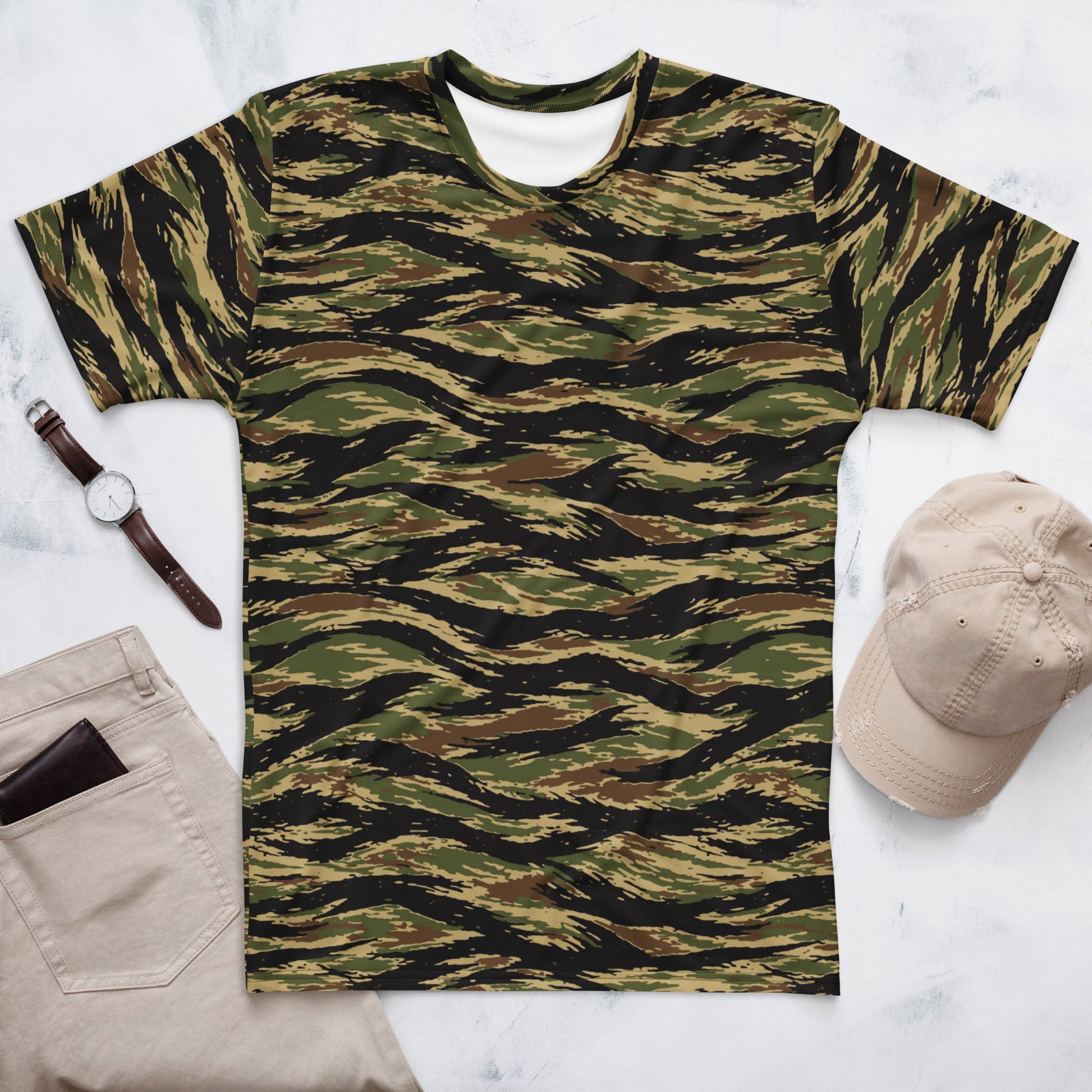 South Vietnamese Early War Tiger Stripe CAMO Mens T-Shirt - XS