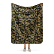 Tiger Stripe Early War CAMO Sherpa Blanket - 50″×60″