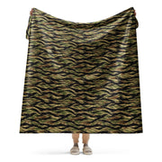 Tiger Stripe Early War CAMO Sherpa Blanket - 60″×80″