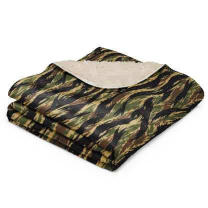 South Vietnamese Early War Tiger Stripe CAMO Sherpa Blanket