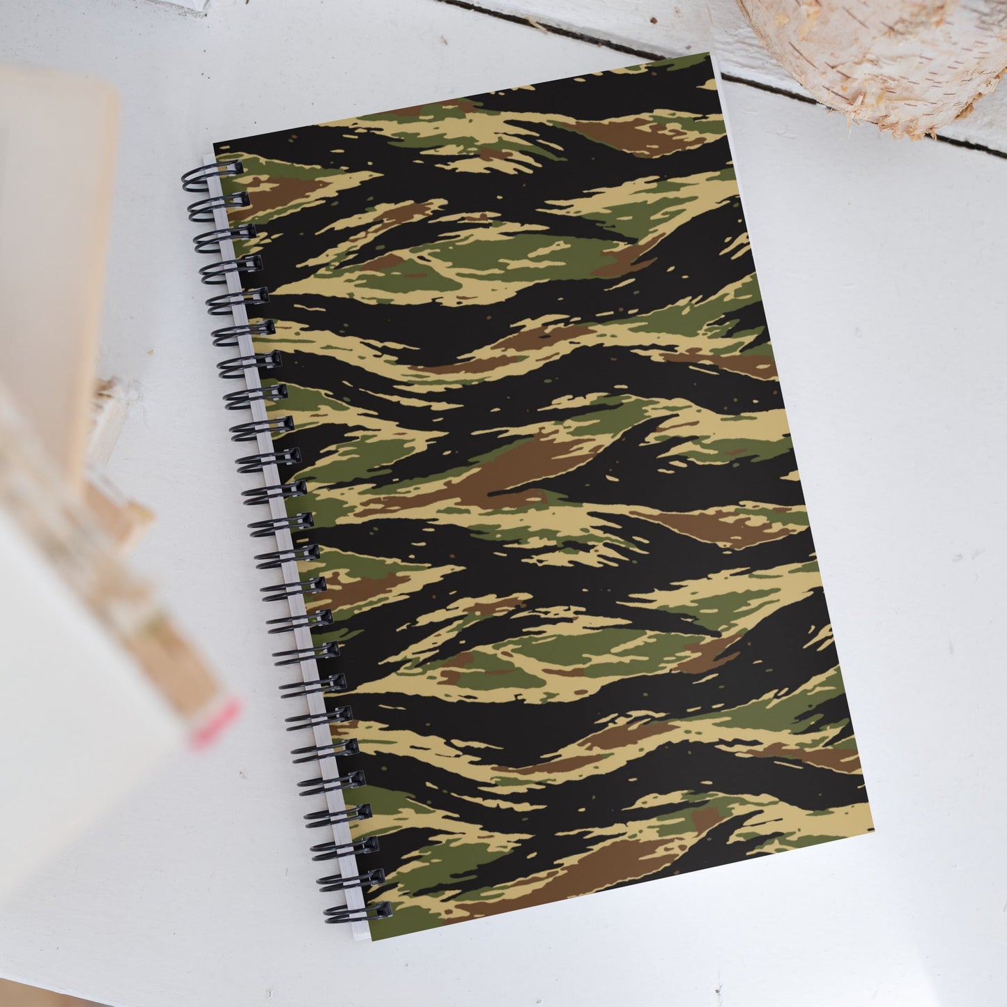 South Vietnamese Early War Tiger Stripe CAMO Spiral Notebook